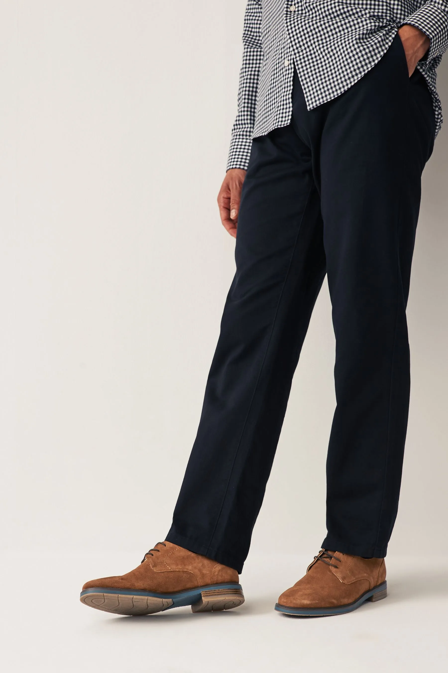 Marrone chiaro   - Suede Sole Derby Shoes
